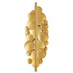 Бра светодиодное из многослойных золотых дисков Metal Disc Chandelier варинант исполнения - 2 | Loft Concept в Брянске