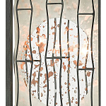 Бра с круглой зеркальной вставкой с эффектом ржавчины Stunning Radiance варинант исполнения - 1 | Loft Concept в Брянске