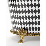 Фарфоровое кашпо Black and white square варинант исполнения - 4 | Loft Concept в Брянске