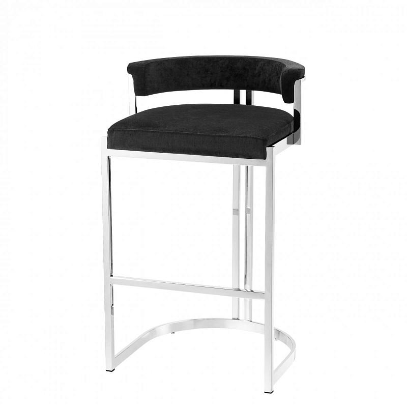 Полубарный стул Eichholtz Counter Stool Dante Черный Нержавеющая сталь Полубарный стул Eichholtz Counter Stool Dante Черный Нержавеющая сталь в Брянске | Loft Concept