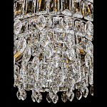Круглая люстра с хрустальными подвесками на серебряном каркасе Gorgeous Crystal Light варинант исполнения - 7 | Loft Concept в Брянске