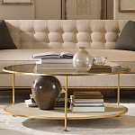 Кофейный стол круглый с полкой на 3-х ножках Round Textured Coffee Table варинант исполнения - 1 | Loft Concept в Брянске