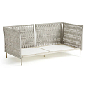 Диван садовый с плетеными ремешками и спинкой  Kleo варинант исполнения - 5 | Loft Concept в Брянске