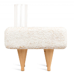 Керамический столик на деревянных ножках «Квадро» варинант исполнения - 4 | Loft Concept в Брянске