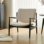 Кресло с каркасом и ножками из древесины и мягкими сиденьем и спинкой Venice варинант исполнения - 3 | Loft Concept в Брянске