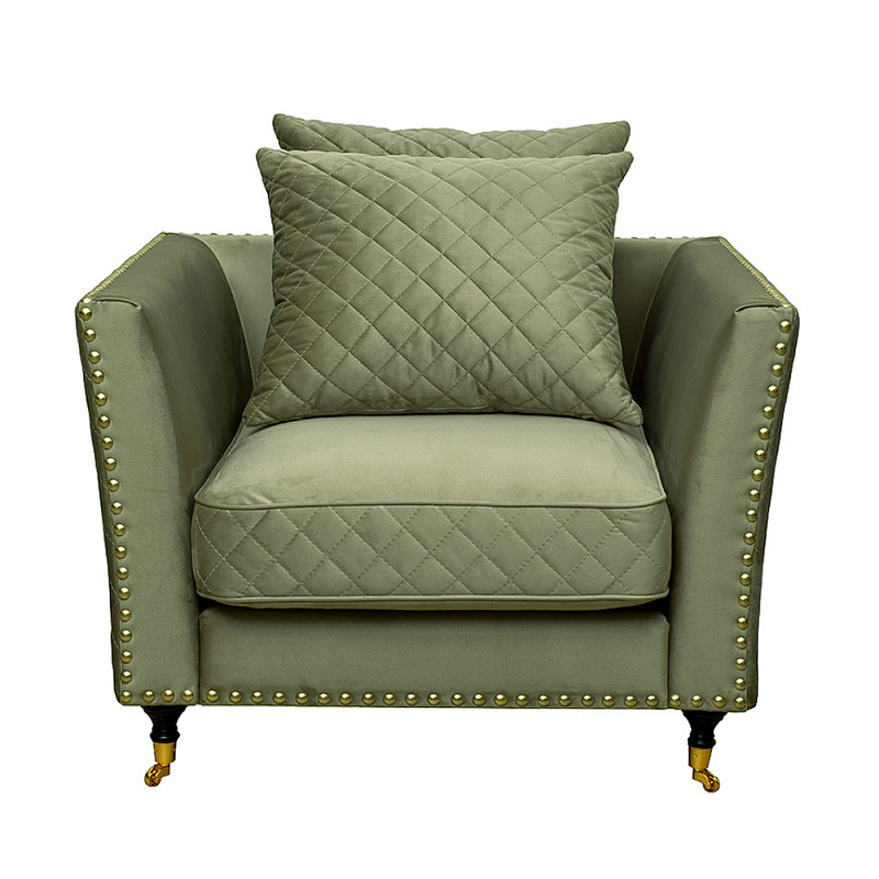 Кресло Jeannel Armchair Темно-синий Оливковый Кресло Jeannel Armchair Темно-синий Оливковый в Брянске | Loft Concept