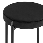 Табурет с мягким круглым сиденьем RIO Black варинант исполнения - 4 | Loft Concept в Брянске