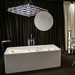 Люстра подвесная с тонкой металлической конструкцией цвета хром Quasar варинант исполнения - 8 | Loft Concept в Брянске