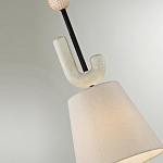 Подвесной светильник с бежевым тканевым плафоном Flourish варинант исполнения - 4 | Loft Concept в Брянске