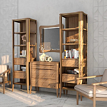 Комод из массива дуба с 3-мя ящиками Tasteful Furniture варинант исполнения - 3 | Loft Concept в Брянске