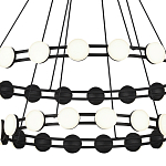 Люстра двухъярусная с круглыми светодиодными источниками света Maxine Light варинант исполнения - 5 | Loft Concept в Брянске