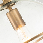 Потолочный светильник с прозрачным стеклянным шаром с эффектом пузырьков Hinkley варинант исполнения - 18 | Loft Concept в Брянске