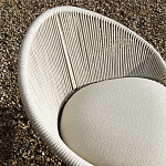 Дизайнерское уличное кресло с веревочной спинкой PETALO Armchair варинант исполнения - 4 | Loft Concept в Брянске