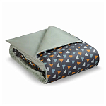 Постельное белье из сатина с принтом треугольники 150х200 см Triangular Dreams варинант исполнения - 1 | Loft Concept в Брянске