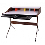 Письменный стол с 2-мя чёрными выдвижными ящиками и нишей с цветными разделителями Ballan варинант исполнения - 3 | Loft Concept в Брянске