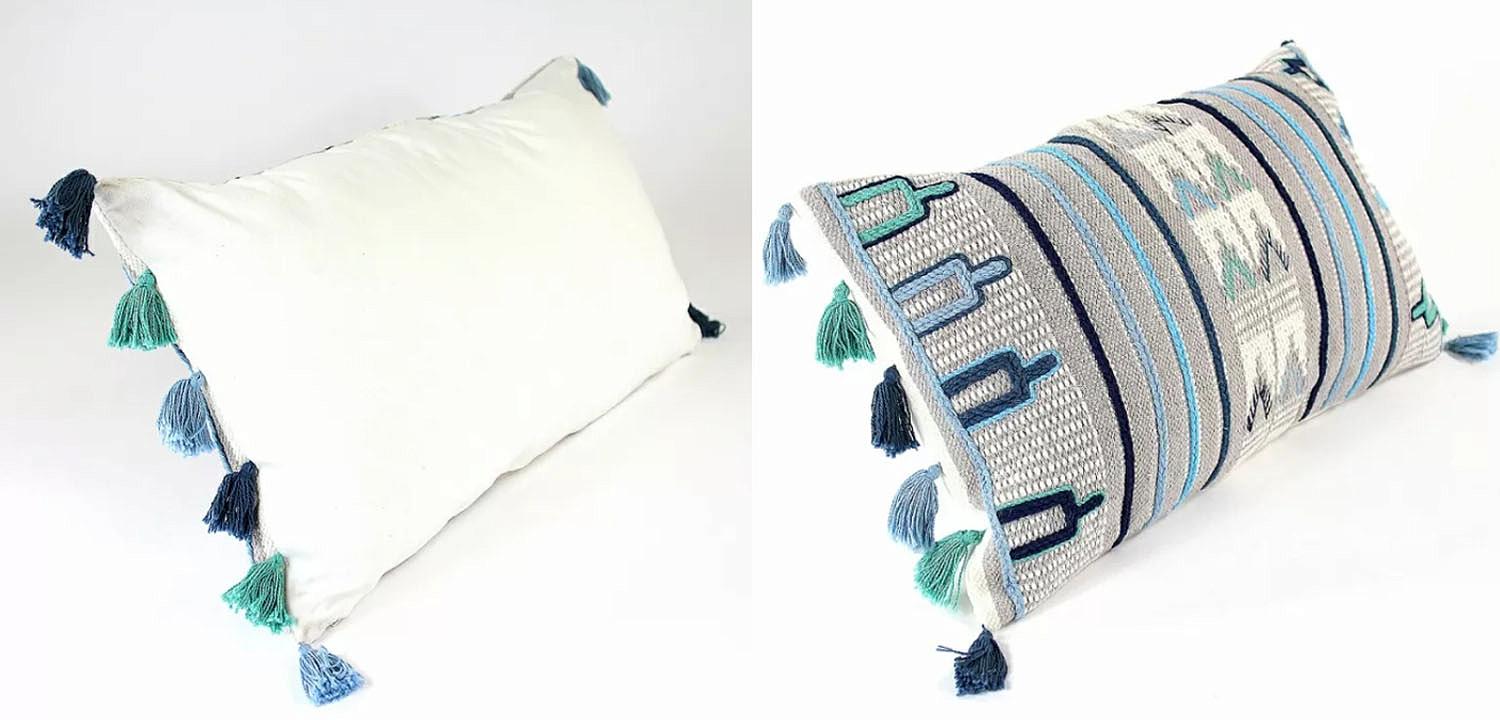 Чехол на подушку Blue Ikat Чехол на подушку Blue Ikat - Loft-Concept в Брянске