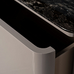 Тумба под телевизор с мраморной столешницей Presentability варинант исполнения - 4 | Loft Concept в Брянске