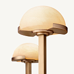 Люстрас 3-мя мраморными плафонами в форме купола Light Warm Light варинант исполнения - 4 | Loft Concept в Брянске