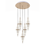 Люстра подвесная с прозрачными фактурными плафонами Reflection of Light варинант исполнения - 1 | Loft Concept в Брянске