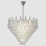 Люстра с подвесками из рифленного стекла в форме капель Textured Glass Chandelier варинант исполнения - 9 | Loft Concept в Брянске