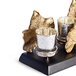 Подсвечник Cozy Light с декором кленовыми листьями варинант исполнения - 2 | Loft Concept в Брянске