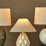 Настольная лампа с волнистым узором и абажуром в форме конуса Macrame варинант исполнения - 4 | Loft Concept в Брянске