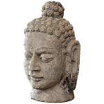 Статуэтка из камня Голова Будды Stone Buddha Head варинант исполнения - 1 | Loft Concept в Брянске