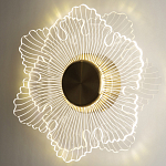 Бра в виде цветка Loggia White Flower Acrylic Wall Lamp варинант исполнения - 2 | Loft Concept в Брянске