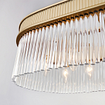 Люстра подвесная овальная со стеклянными трубками Длина 100 см Nembus варинант исполнения - 4 | Loft Concept в Брянске