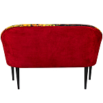 Диван двухместный из натурального бука красный с цветным принтом Impressionism in Art варинант исполнения - 2 | Loft Concept в Брянске