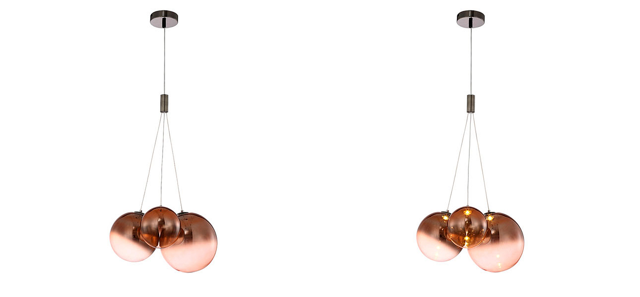 Светильник подвесной медь Balls Lamp Светильник подвесной медь Balls Lamp - Loft-Concept в Брянске