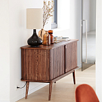 Низкий буфет с 2-мя раздвижными дверцами Toinette Light Cupboard варинант исполнения - 13 | Loft Concept в Брянске