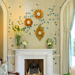 Обои ручная роспись Gingko Colourway SC-237 on grey painted Xuan paper варинант исполнения - 2 | Loft Concept в Брянске