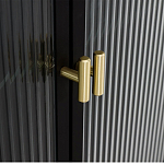 Сервант четырехдверный с рифленым стеклом The Keeper варинант исполнения - 3 | Loft Concept в Брянске