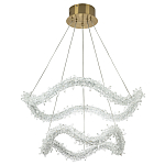 Двухъярусная кольцевая люстра с хрустальным декором Gilbertine Crystal Wavy Ring Chandelier варинант исполнения - 2 | Loft Concept в Брянске
