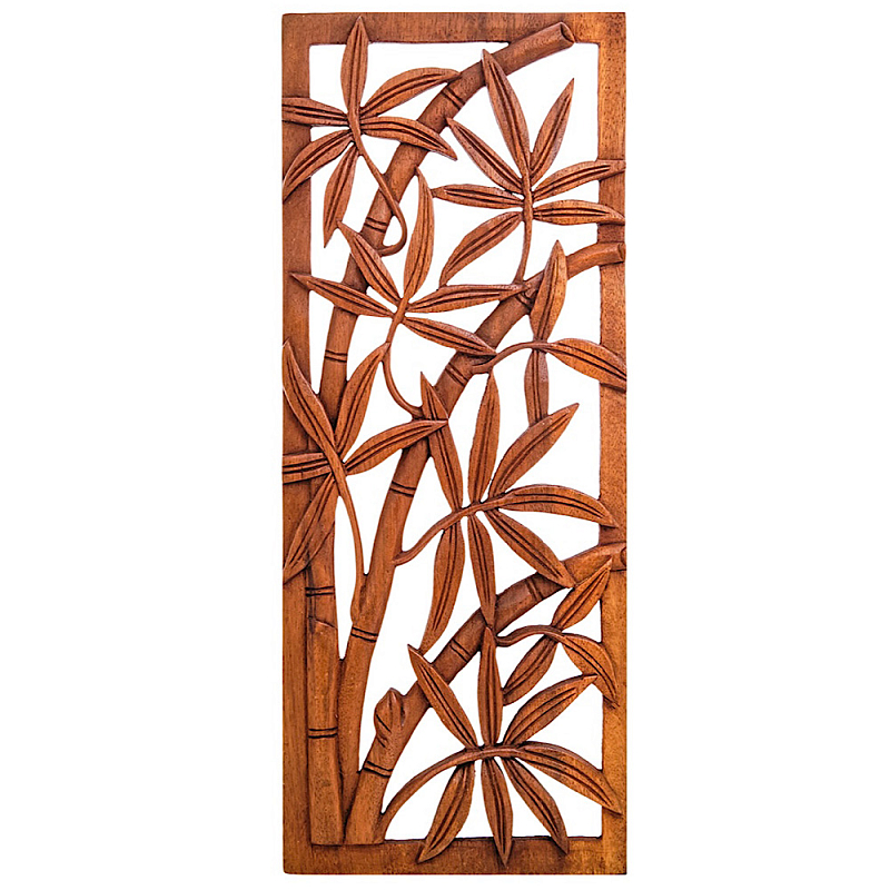 Панно из дерева Bamboo Panel With Trees Коричневый в Брянске | Loft Concept 
