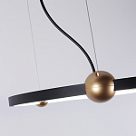 Люстра подвесная светодиодная черный металл Ring Horizontal варинант исполнения - 3 | Loft Concept в Брянске