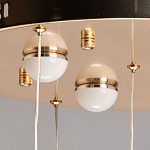 Люстра каскадная с 10-ю прозрачными плафонами Wave Line варинант исполнения - 11 | Loft Concept в Брянске