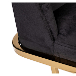 Стул обеденный велюровый черный с золотым каркасом Nobility варинант исполнения - 3 | Loft Concept в Брянске