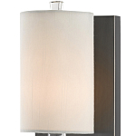 Бра на прозрачном штативе с тканевым абажуром в форме цилиндра Conciseness варинант исполнения - 1 | Loft Concept в Брянске