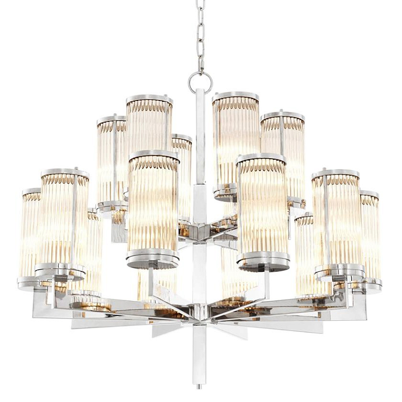 Люстра Chandelier Claridges Никель Прозрачный (Transparent) Люстра Chandelier Claridges Никель Прозрачный (Transparent) в Брянске | Loft Concept