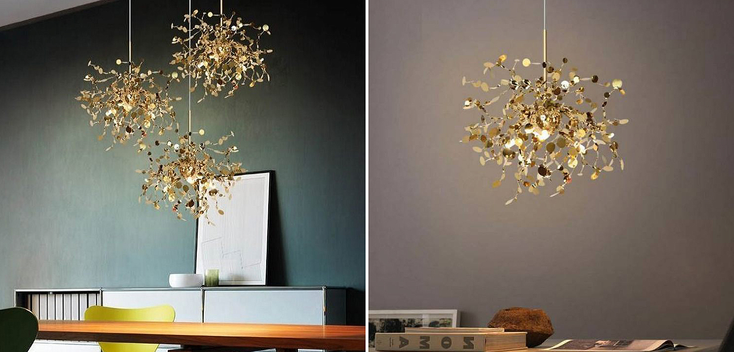 Люстра Terzani Argent Suspension Gold Pendant lamp 50 Люстра Terzani Argent Suspension Gold Pendant lamp 50 - Loft-Concept в Брянске