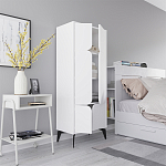 Комод белый с 4-мя дверцами на металлических ножках SPARK MULTIPURPOSE CABINET WHITE варинант исполнения - 6 | Loft Concept в Брянске
