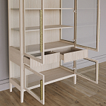 Витрина Primo со стеклянными фасадами и буфетом шпон Светлый дуб варинант исполнения - 5 | Loft Concept в Брянске