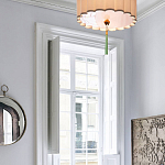 Люстра с тканевым плафоном и зелёной кисточкой Green Tassel варинант исполнения - 1 | Loft Concept в Брянске