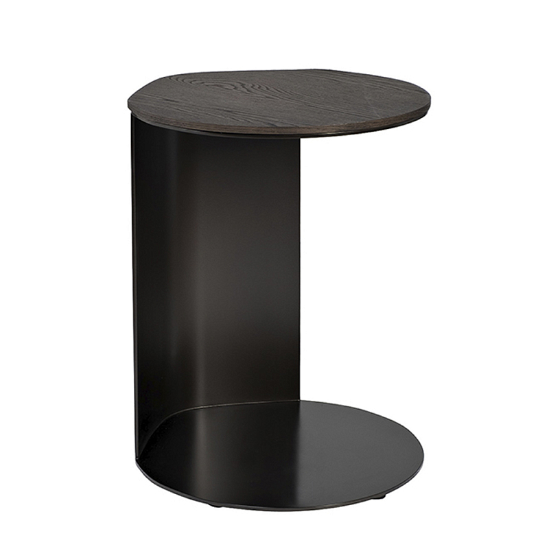 Столик журнальный приставной темный шпон Form Graphics Коричневый в Брянске | Loft Concept 