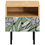 Прикроватная тумба с изображением на ящике Elise Nightstand варинант исполнения - 10 | Loft Concept в Брянске