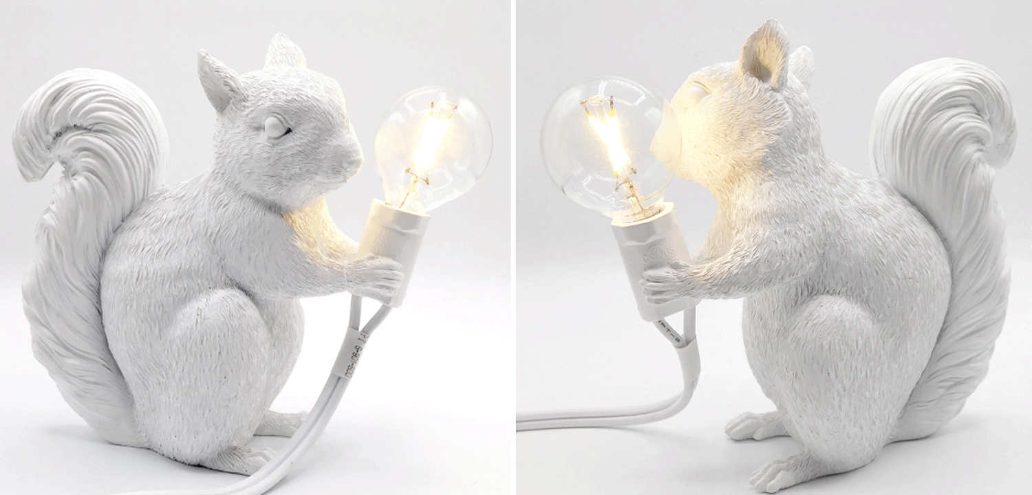 Настольная лампа белка White Squirrel Lamp - Loft-Concept в Брянске