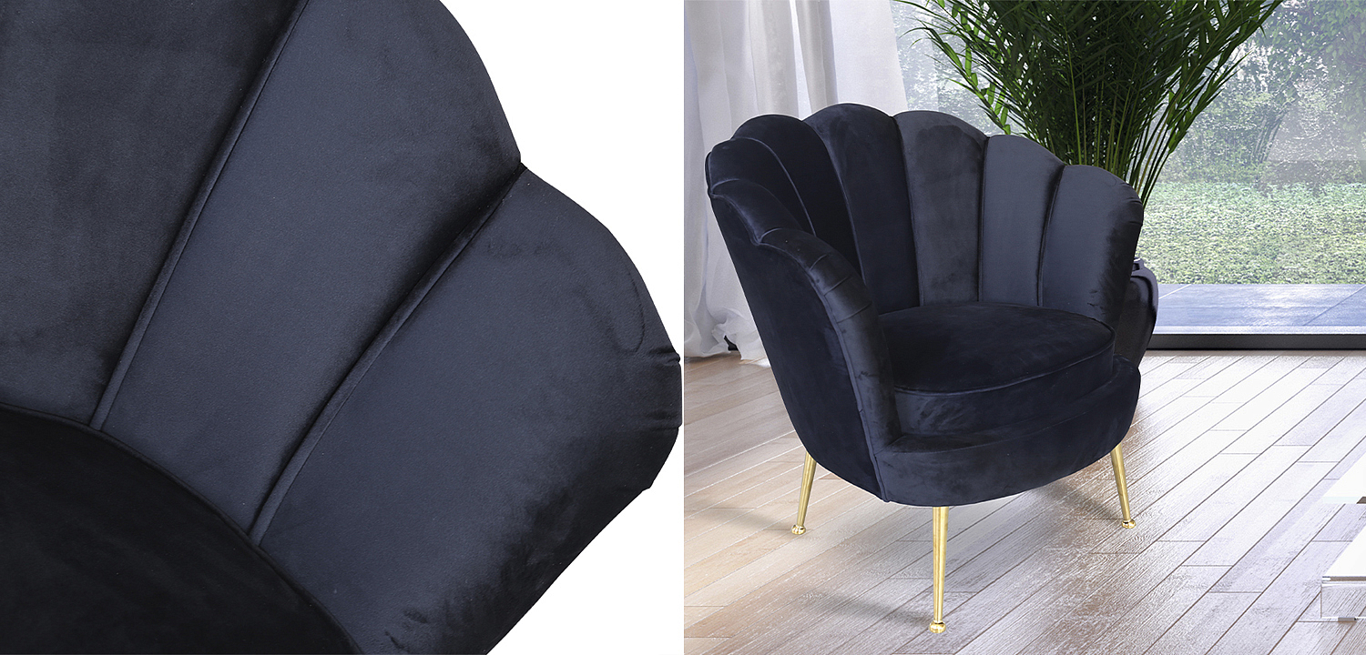 Кресло Trapezium Velur Black Кресло Trapezium Velur Black - Loft-Concept в Брянске