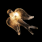 Бра с прозрачной стеклянной фигуркой птички Serip Voa варинант исполнения - 6 | Loft Concept в Брянске